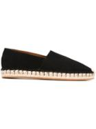 Valentino Garavani Classic Espadrilles, Men's, Size: 40, Black, Suede/leather/rubber