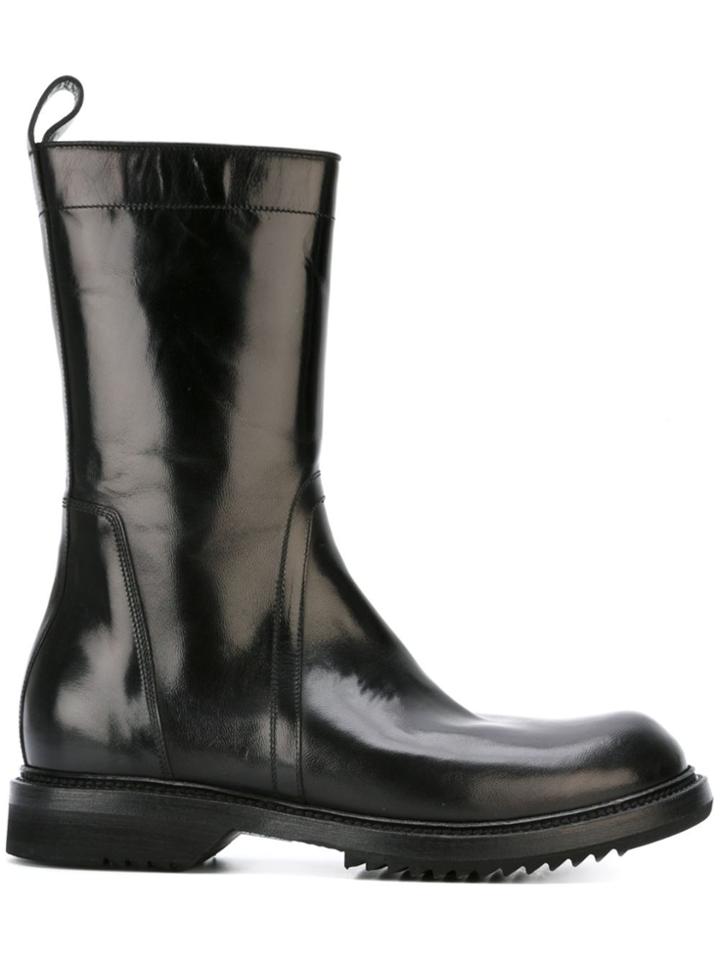 Rick Owens 'cyclops' Biker Boots - Black