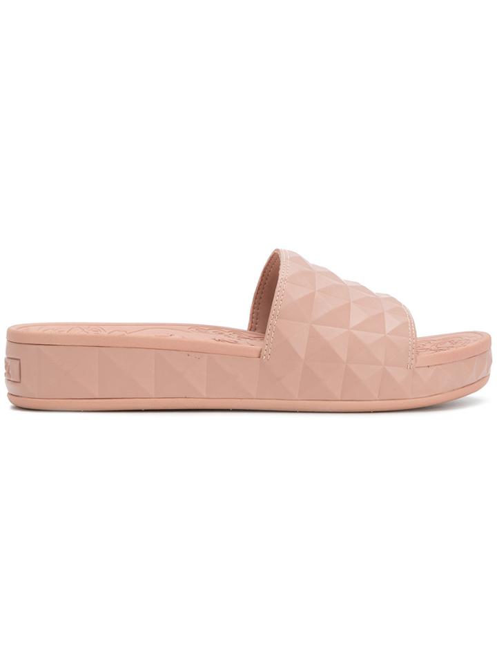 Ash Studded Strap Sandals - Pink & Purple