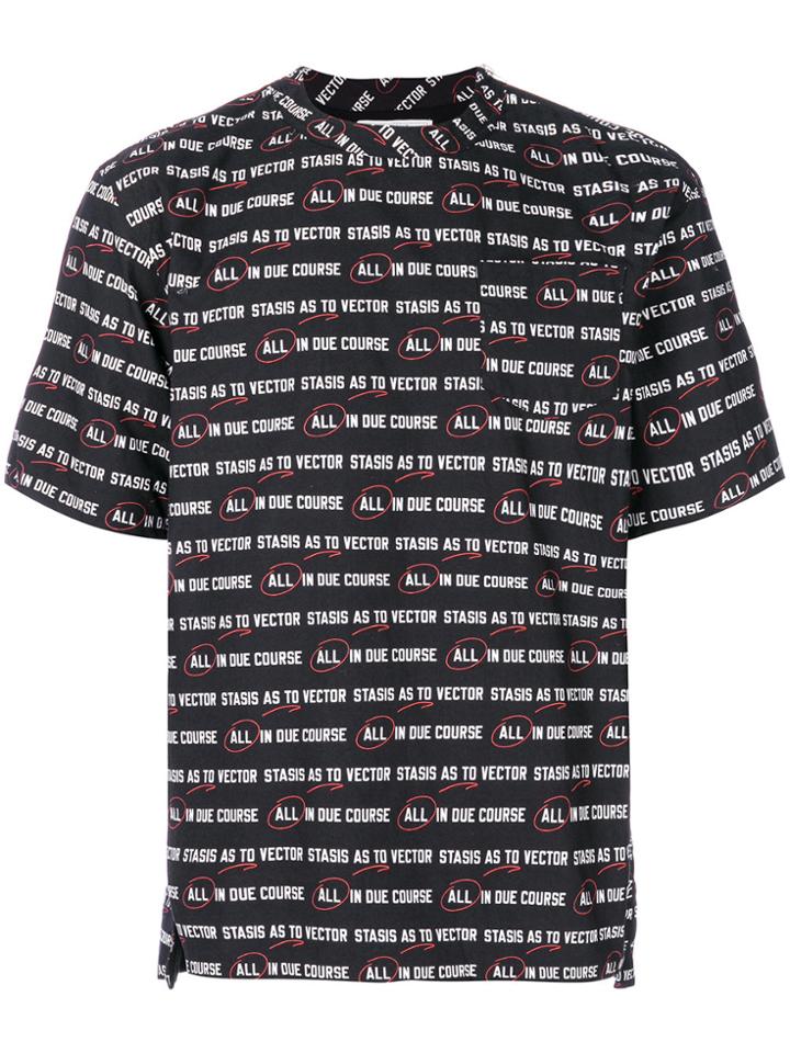Sacai Graphic Print T-shirt - Black