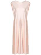 Jil Sander Gathered Shift Dress - Pink & Purple