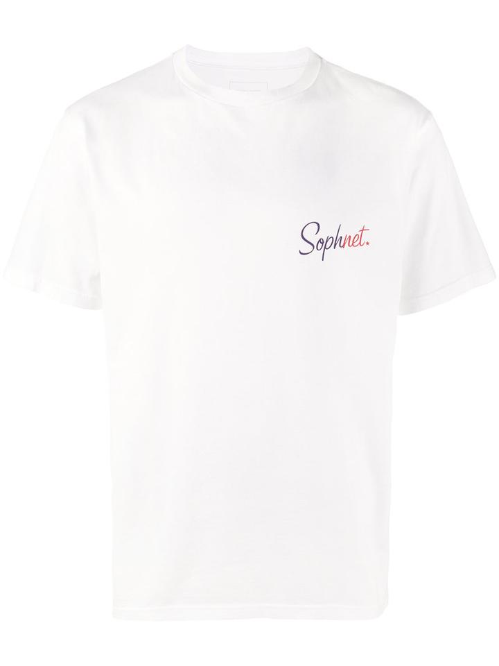 Sophnet. - Two-tone Logo Print T-shirt - Men - Cotton - Xl, White, Cotton