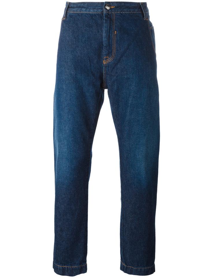 Ports 1961 Wide-leg Trousers, Men's, Size: 29, Blue, Cotton