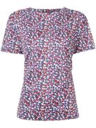 Derek Lam Poppy Print Cotton Jersey T-shirt - Blue