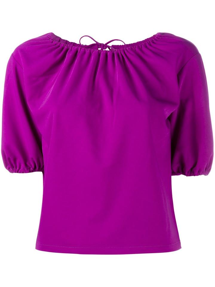 Rejina Pyo Off-shoulder Blouse - Pink & Purple