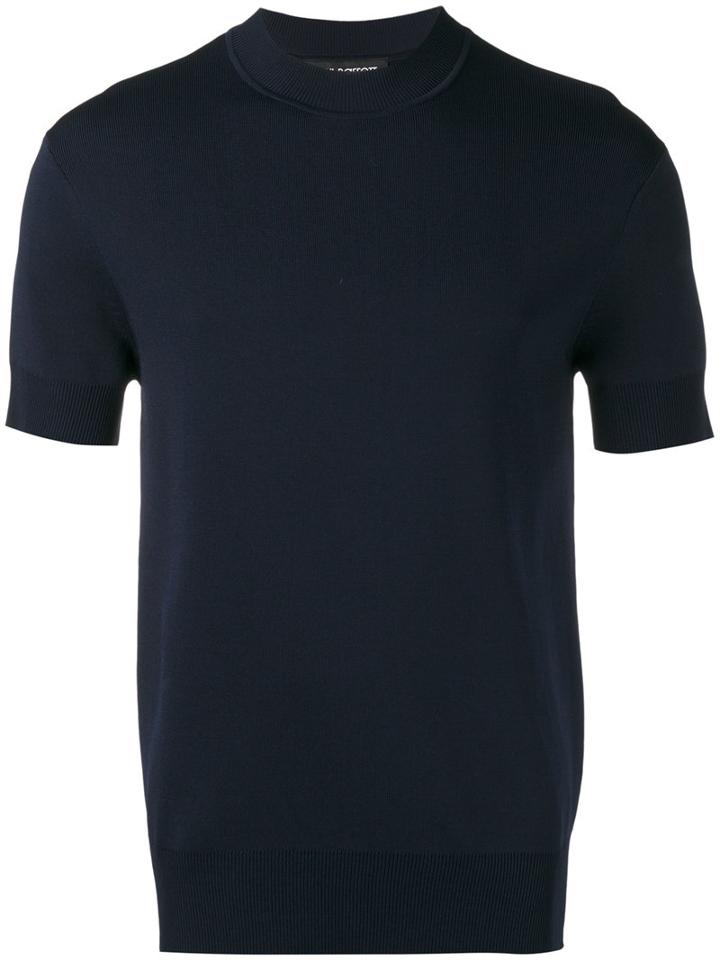 Neil Barrett - Stretch Knit T-shirt - Men - Nylon/viscose - Xl, Blue, Nylon/viscose
