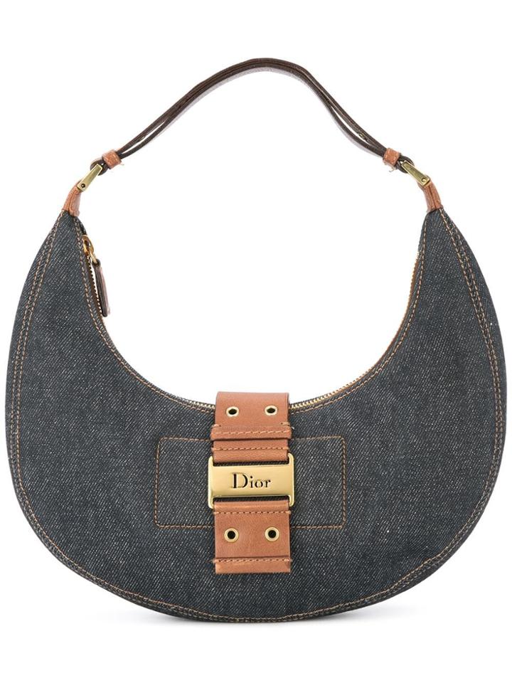 Christian Dior Vintage Logos Hand Bag - Blue