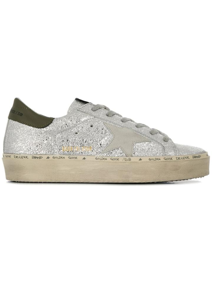 Golden Goose Hi Star Sneakers - Silver