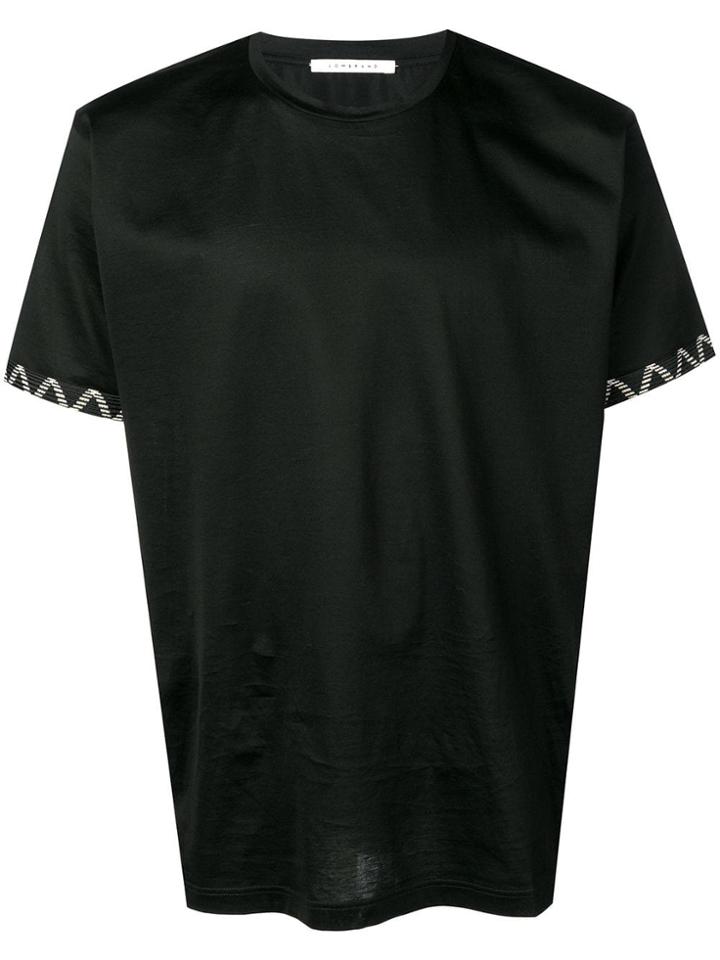 Low Brand Contrast Cuff T-shirt - Black
