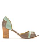 Sarah Chofakian Panelled Pumps - Grey