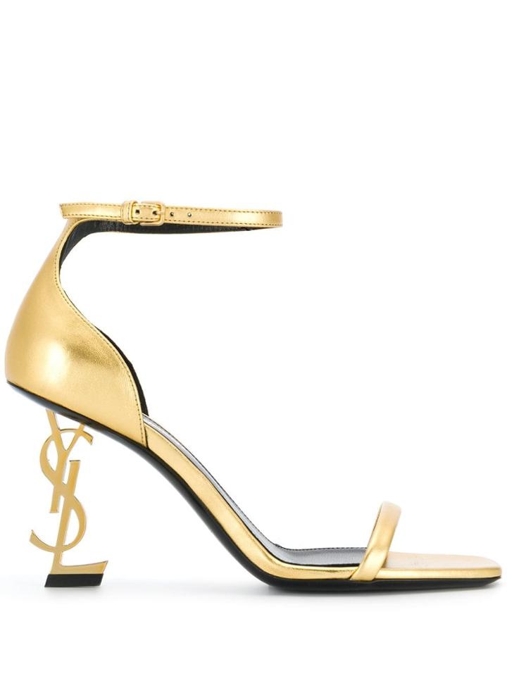 Saint Laurent Opyum Sandals - Gold