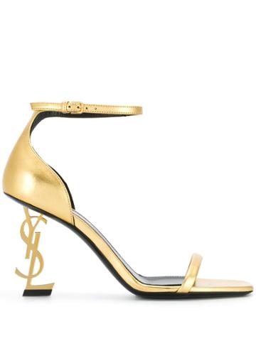 Saint Laurent Opyum Sandals - Gold
