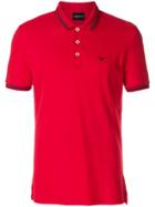 Emporio Armani Short Sleeve Polo Shirt - Red