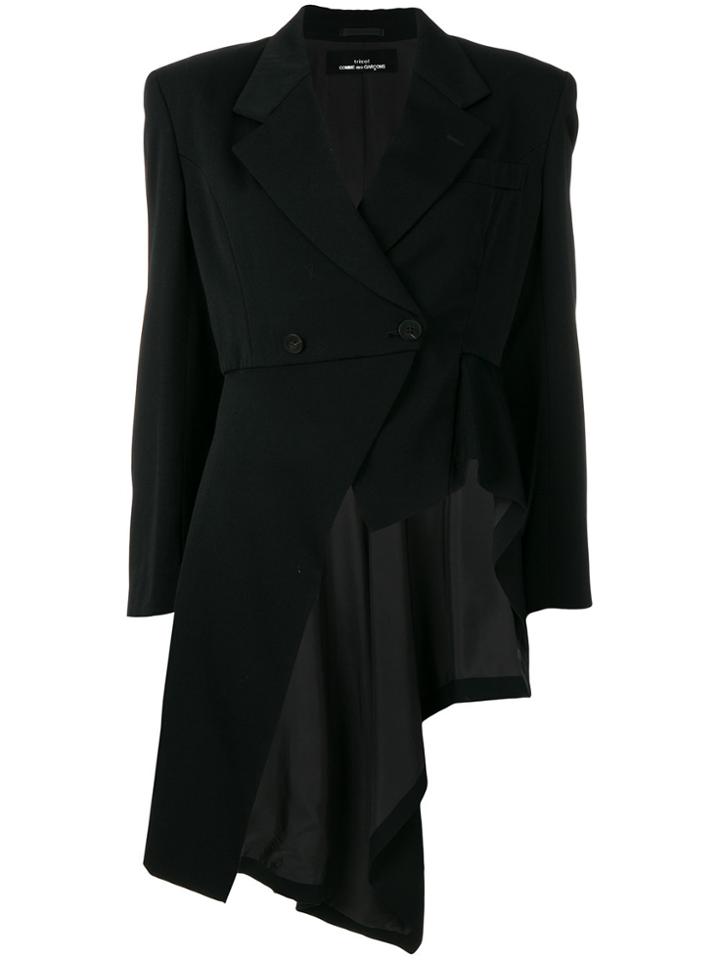 Comme Des Garçons Vintage 1998 Asymmetric Coat-tail - Black