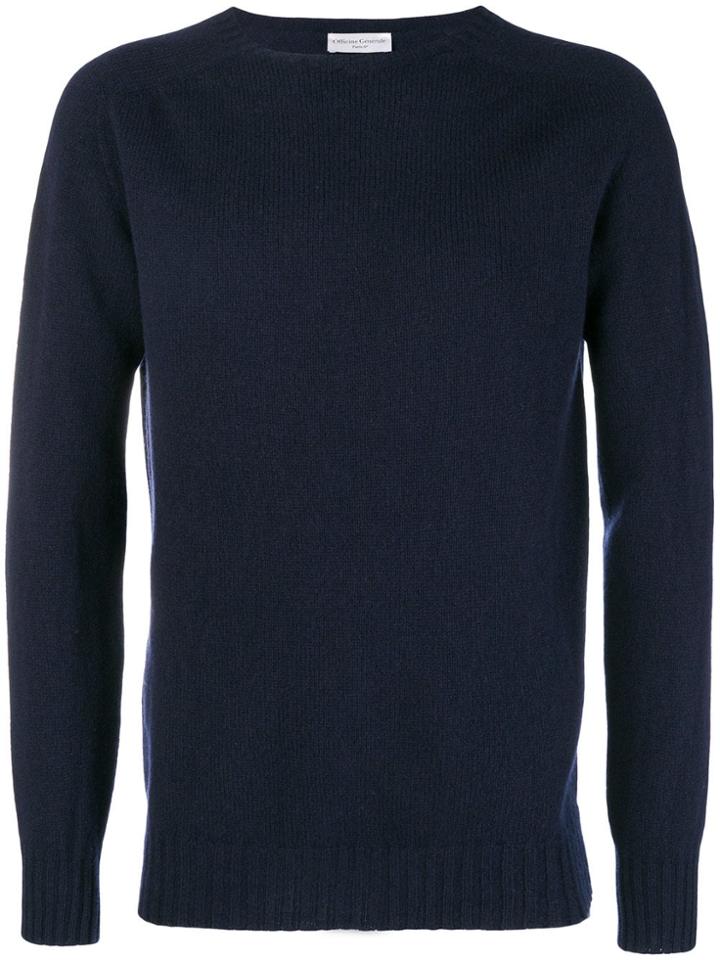 Officine Generale Seamless Crew Neck Sweater - Blue