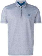 Canali Zip Polo Shirt - Blue