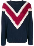 See By Chloé Cable Knit Jumper - Blue