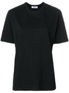 Msgm Back Printed Half Sleeve T-shirt - Black