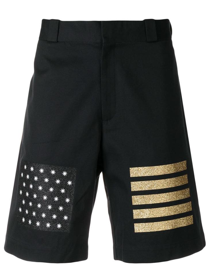Palm Angels Flag Stamps Shorts - Blue