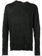 Yohji Yamamoto Crinkle Sweatshirt - Black