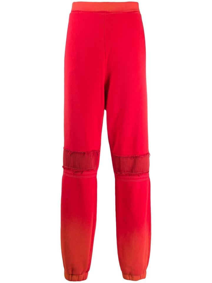 Ambush Distressed Panel Boxy Track Pants - Orange