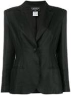 Chanel Pre-owned Single-button Blazer - Black