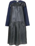 Sofie D'hoore Gathered Polka Dot Dress - Blue