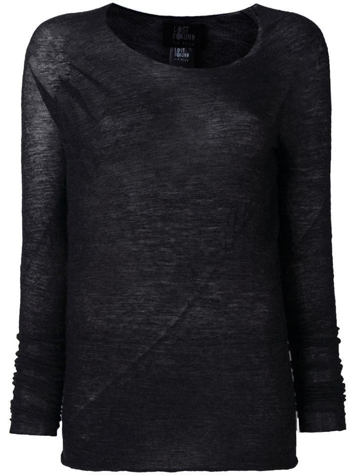 Lost & Found Ria Dunn Fine Knit Top, Women's, Size: Xs, Black, Polyamide/alpaca