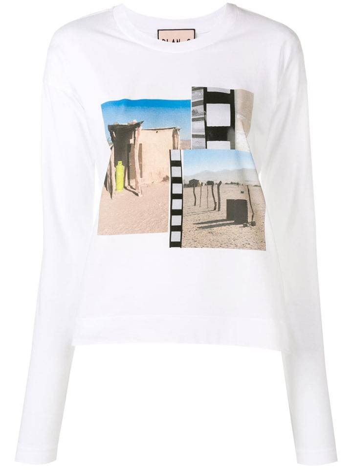 Plan C Graphic Print T-shirt - White