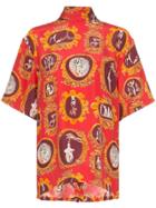 Chloé Printed High-neck Top - Orange