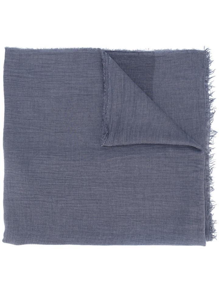Faliero Sarti Woven Scarf, Men's, Blue, Silk/modal