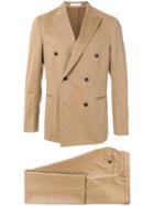 Boglioli Double Breasted Formal Suit - Nude & Neutrals