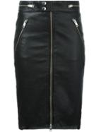 Diesel Zipped Leather Skirt