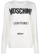 Moschino Printed Logo Sweatshirt - White