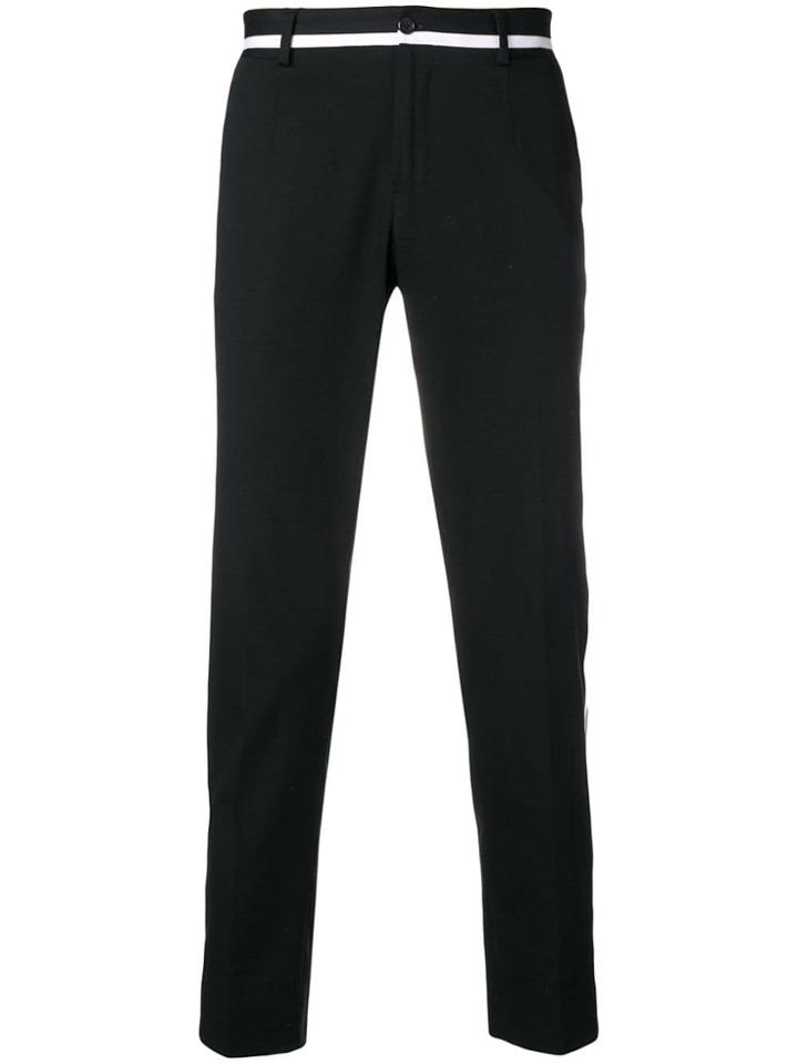 Dolce & Gabbana Side Stripe Trousers - Black