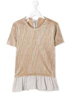 Caffe' D'orzo Teen Shimmer Top - Yellow