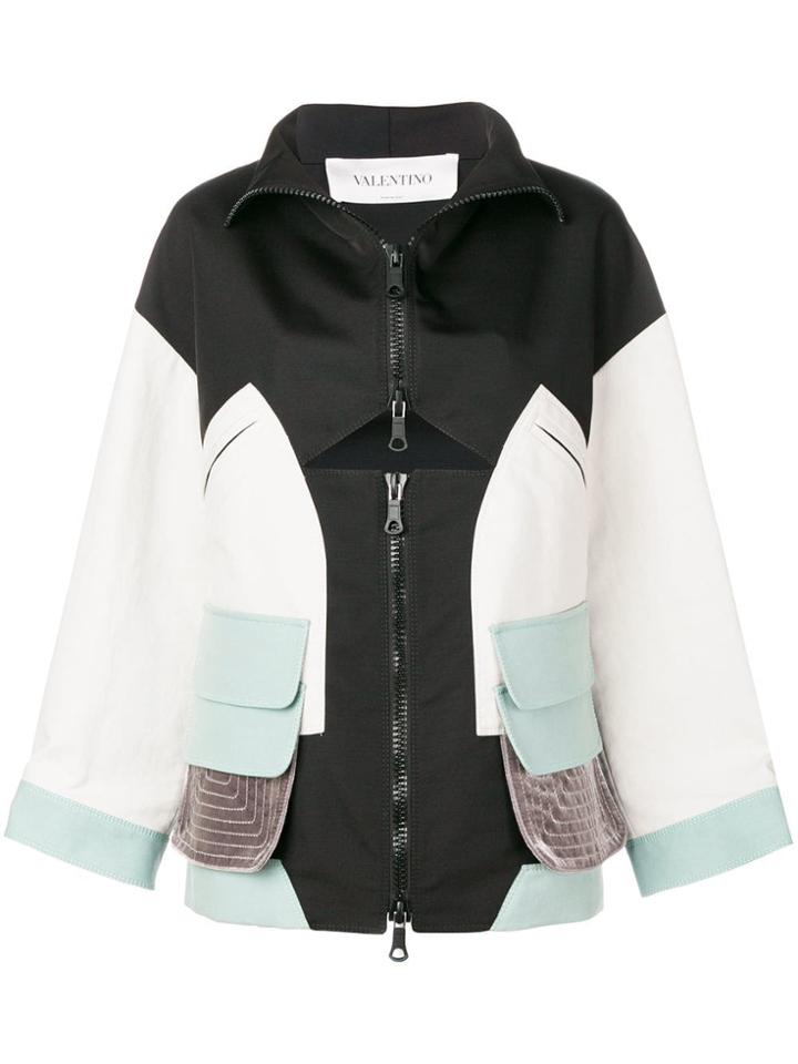 Valentino Technical Panelled Sports Jacket - Black