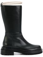 Marni Contrast Buckle Boots - Black