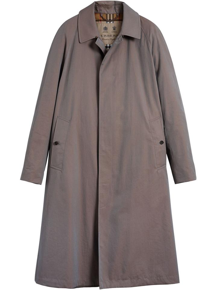 Burberry The Brighton Car Coat - Grey