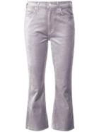 Citizens Of Humanity Cropped Velvet Jeans - Purple