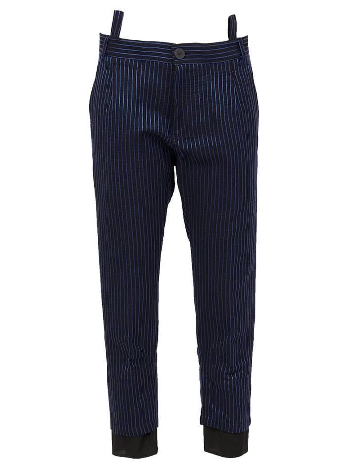 Haider Ackermann Cropped Pinstripe Trousers