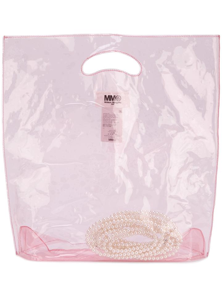 Mm6 Maison Margiela See-through Tote Bag - Pink & Purple