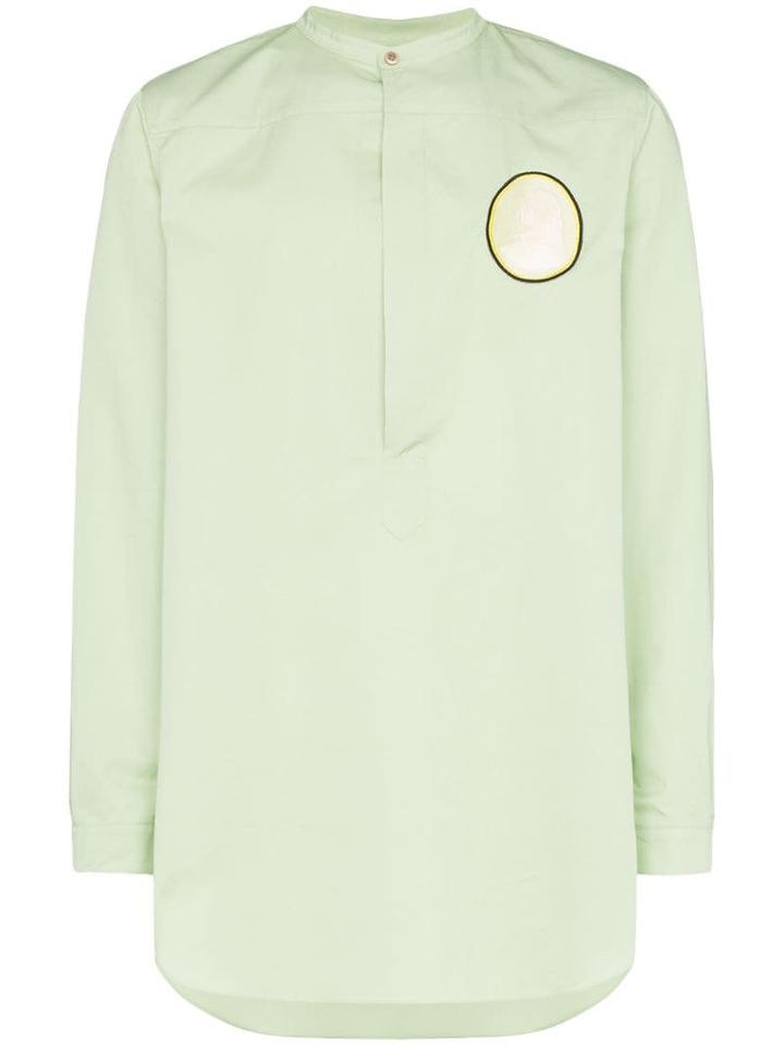 Linder Aava Circle Patch Shirt - Green