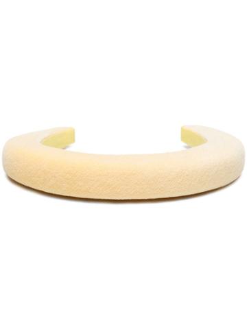 Bluetiful Milano Classic Velvet Padded Headband - Yellow