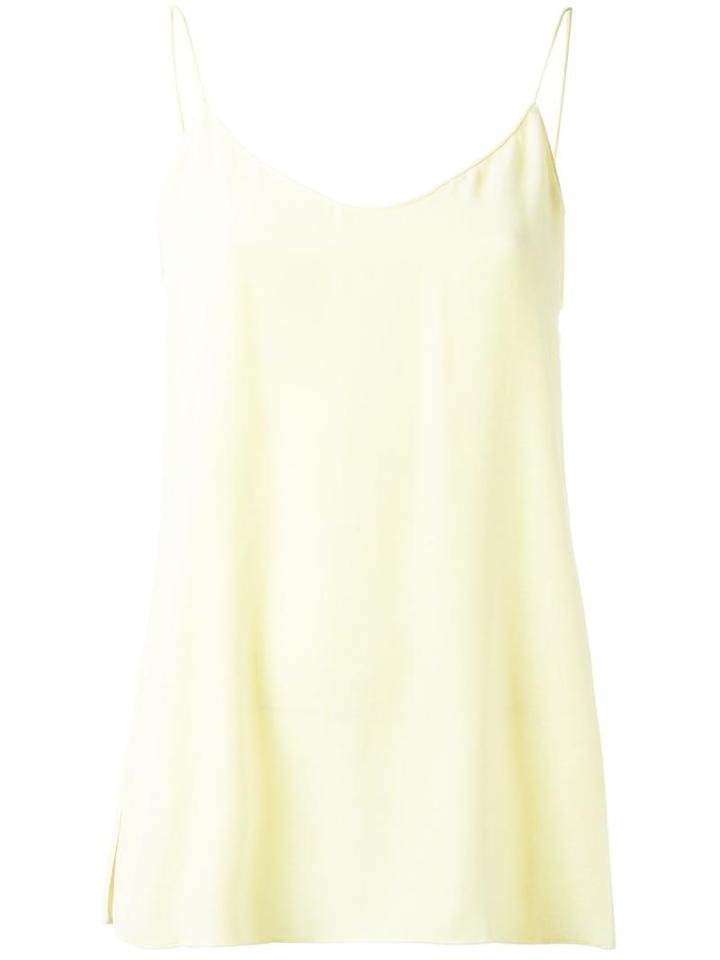 Theory Odete Top, Women's, Size: Small, Yellow/orange, Silk/viscose