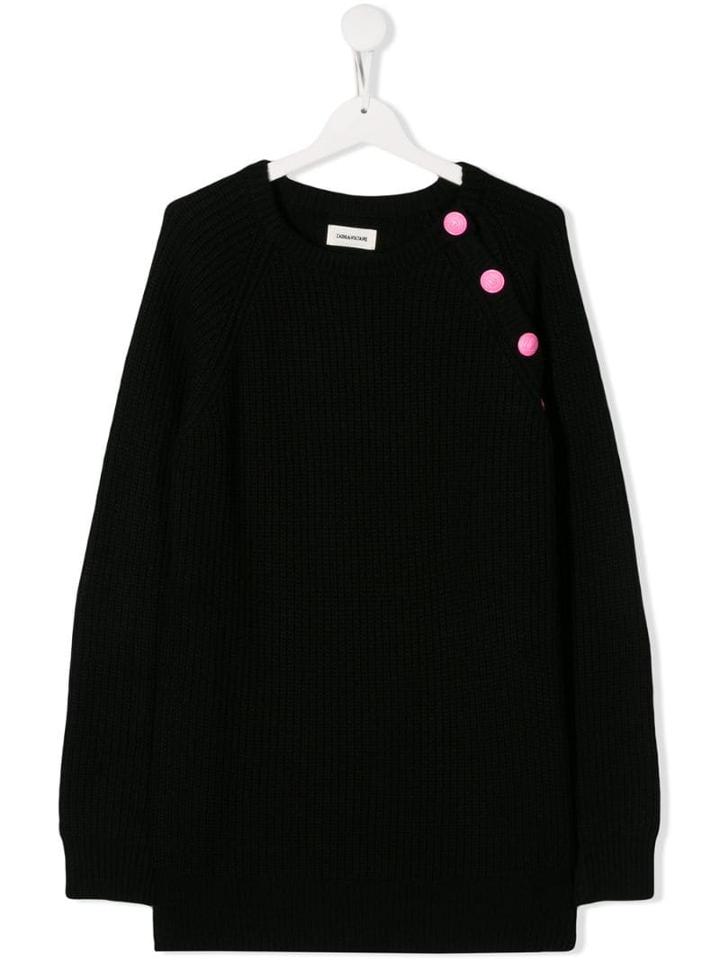 Zadig & Voltaire Kids Teen Knitted Jumper - Black