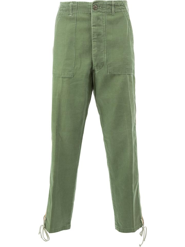 Myar Cropped Cargo Trousers - Green
