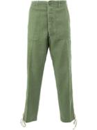 Myar Cropped Cargo Trousers - Green