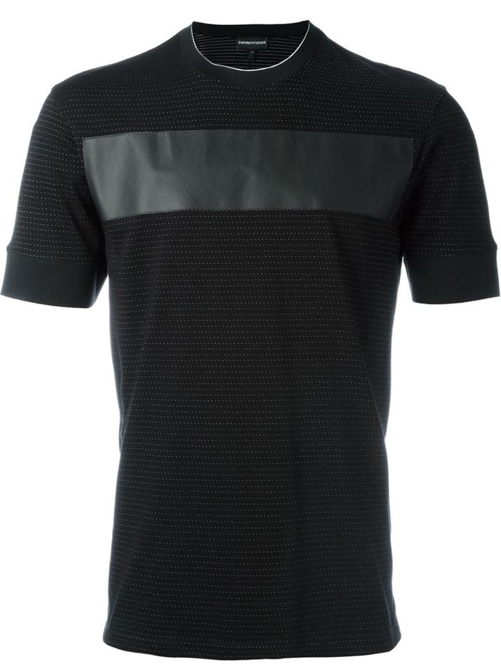 Emporio Armani Appliqué Stripe T-shirt