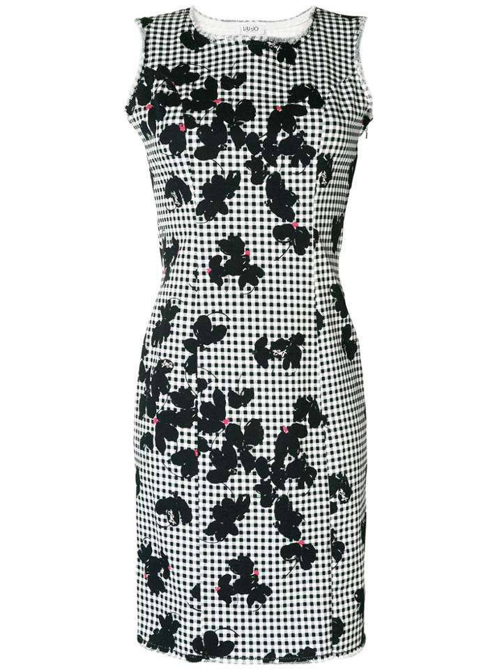 Liu Jo Vichy Print Dress - White